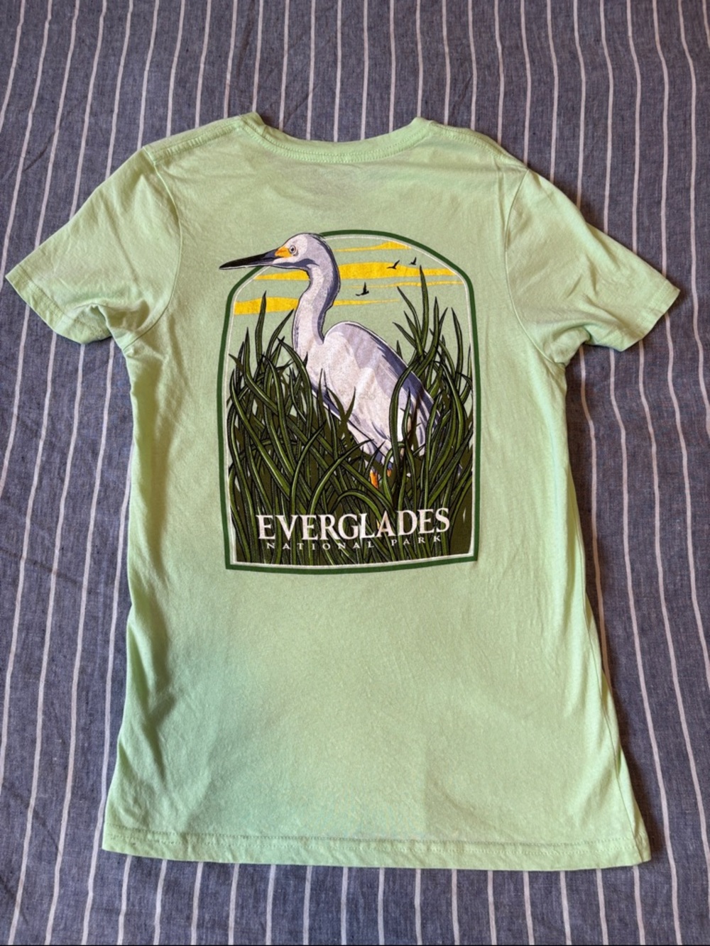 Men’s Columbia Light Green Everglades National Park T-Shirt Size Small